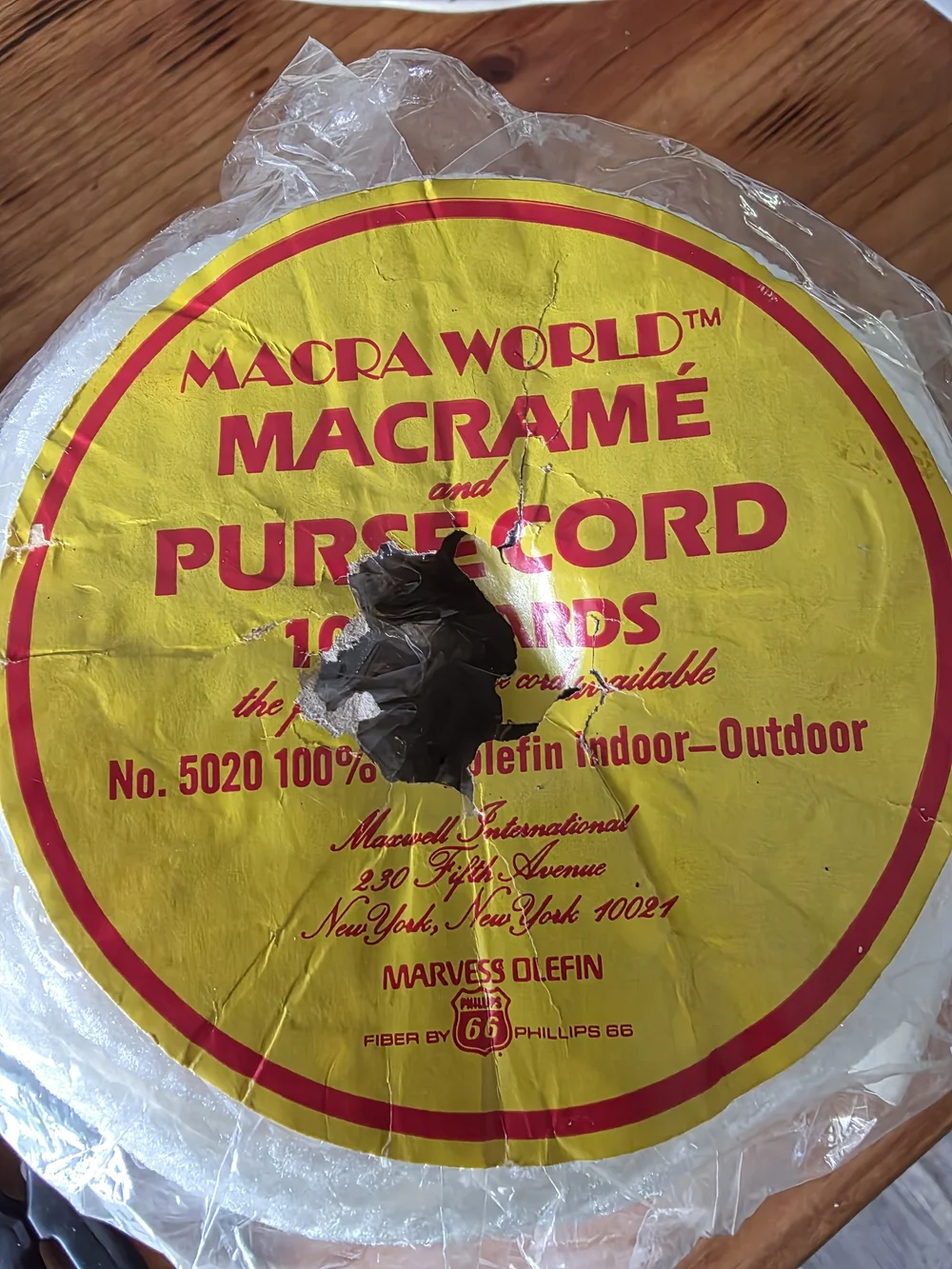 MACRA WORLD Macramé & Purse Cord - Yellow Label